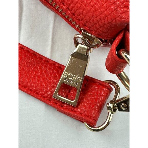 BCBG Cherry Red Vegan Faux Leather - Picture 3 of 13